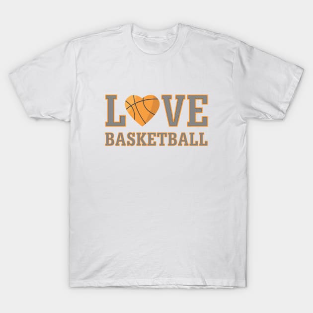 Love basketball T-Shirt by Dennson Creative